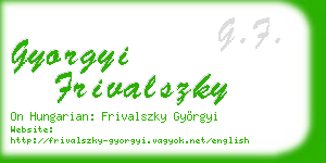 gyorgyi frivalszky business card